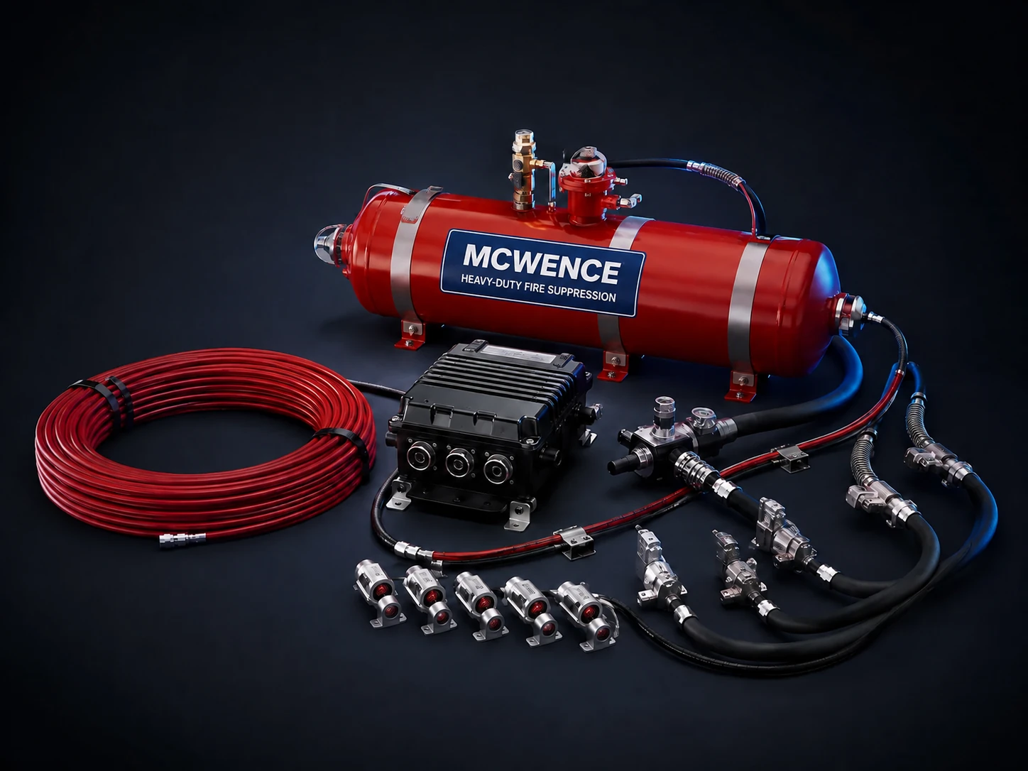 Mcwence Advanced Fire Suppression for Mining & Heavy-Duty Equipment